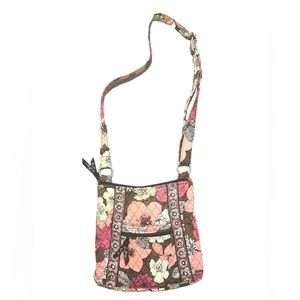 Vera Bradley Mocha Rouge Hipster Crossbody